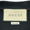 グッチ GUCCI GUCCIBANDロゴ 半袖Tシャツ 565806 ブラック コットン メンズ 半袖Ｔシャツ