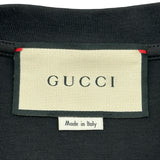 グッチ GUCCI GUCCIBANDロゴ 半袖Tシャツ 565806 ブラック コットン メンズ 半袖Ｔシャツ