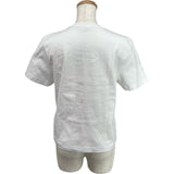 フェンディ FENDI ロゴエンボス半袖Tシャツ FS7389 ホワイト コットン レディース 半袖Ｔシャツ