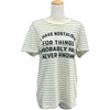 セリーヌ CELINE フロックドボーダー半袖Tシャツ 2X309805I クレーム コットン レディース 半袖Ｔシャツ