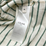 セリーヌ CELINE フロックドボーダー半袖Tシャツ 2X309805I クレーム コットン レディース 半袖Ｔシャツ
