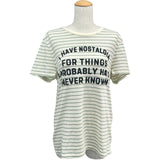 セリーヌ CELINE フロックドボーダー半袖Tシャツ 2X309805I クレーム コットン レディース 半袖Ｔシャツ