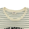 セリーヌ CELINE フロックドボーダー半袖Tシャツ 2X309805I クレーム コットン レディース 半袖Ｔシャツ