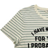 セリーヌ CELINE フロックドボーダー半袖Tシャツ 2X309805I クレーム コットン レディース 半袖Ｔシャツ