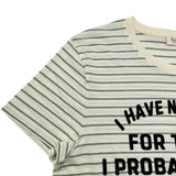 セリーヌ CELINE フロックドボーダー半袖Tシャツ 2X309805I クレーム コットン レディース 半袖Ｔシャツ