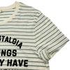 セリーヌ CELINE フロックドボーダー半袖Tシャツ 2X309805I クレーム コットン レディース 半袖Ｔシャツ