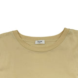 セリーヌ CELINE ロゴプリント半袖Tシャツ 2X681671Q イエロー コットン メンズ 半袖Ｔシャツ