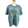 エルメス HERMES エプロンドールバンダナ半袖Tシャツ 4H4644DB ブルー コットン レディース 半袖Ｔシャツ