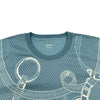 エルメス HERMES エプロンドールバンダナ半袖Tシャツ 4H4644DB ブルー コットン レディース 半袖Ｔシャツ