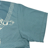 エルメス HERMES エプロンドールバンダナ半袖Tシャツ 4H4644DB ブルー コットン レディース 半袖Ｔシャツ