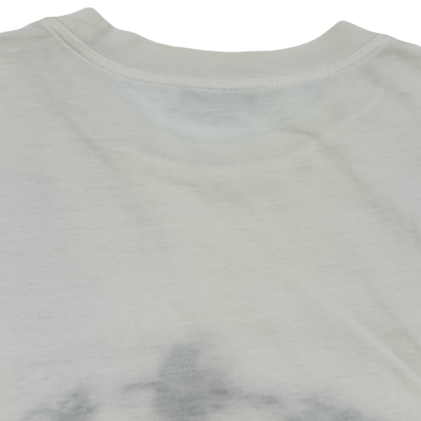 プラダ PRADA ロゴ刺繍半袖Tシャツ UJN555 ホワイト コットン メンズ