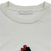プラダ PRADA ロゴ刺繍半袖Tシャツ UJN555 ホワイト コットン メンズ 半袖Ｔシャツ