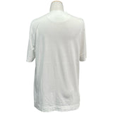 フェンディ FENDI ラバーロゴ半袖Tシャツ FY0936 ホワイト コットン メンズ 半袖Ｔシャツ