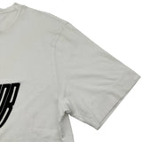フェンディ FENDI ラバーロゴ半袖Tシャツ FY0936 ホワイト コットン メンズ 半袖Ｔシャツ