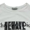 クリスチャン・ディオール Christian Dior NEWAVEロゴ半袖Tシャツ 733J603I8612 ホワイト コットン メンズ 半袖Ｔシャツ