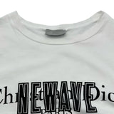 クリスチャン・ディオール Christian Dior NEWAVEロゴ半袖Tシャツ 733J603I8612 ホワイト コットン メンズ 半袖Ｔシャツ
