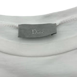 クリスチャン・ディオール Christian Dior NEWAVEロゴ半袖Tシャツ 733J603I8612 ホワイト コットン メンズ 半袖Ｔシャツ