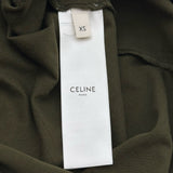 セリーヌ CELINE ロゴプリント半袖Tシャツ 2X813501F カーキ コットン レディース 半袖Ｔシャツ