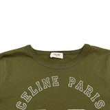 セリーヌ CELINE ロゴプリント半袖Tシャツ 2X813501F カーキ コットン レディース 半袖Ｔシャツ