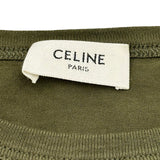 セリーヌ CELINE ロゴプリント半袖Tシャツ 2X813501F カーキ コットン レディース 半袖Ｔシャツ