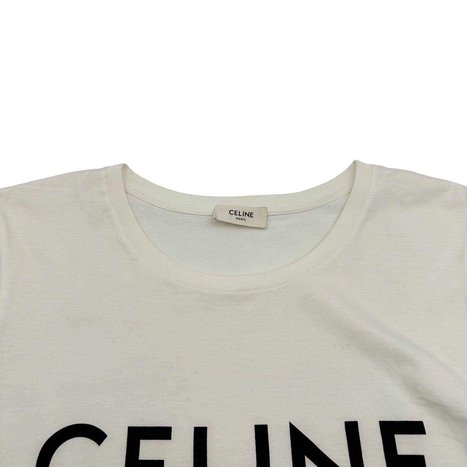 セリーヌ CELINE ロゴプリント半袖Tシャツ 2X314916G ホワイト