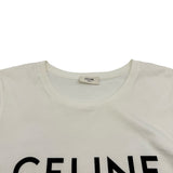 セリーヌ CELINE ロゴプリント半袖Tシャツ 2X314916G ホワイト コットン レディース 半袖Ｔシャツ