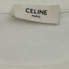 セリーヌ CELINE ロゴプリント半袖Tシャツ 2X314916G ホワイト コットン レディース 半袖Ｔシャツ