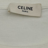 セリーヌ CELINE ロゴプリント半袖Tシャツ 2X314916G ホワイト コットン レディース 半袖Ｔシャツ