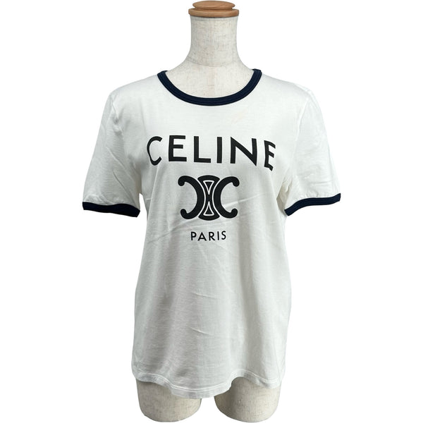 セリーヌ CELINE トリオンフロゴプリント半袖Tシャツ 2X872671Q