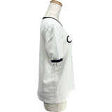セリーヌ CELINE トリオンフロゴプリント半袖Tシャツ 2X872671Q ホワイト コットン レディース 半袖Ｔシャツ