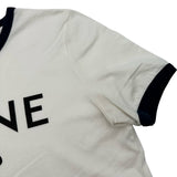 セリーヌ CELINE トリオンフロゴプリント半袖Tシャツ 2X872671Q ホワイト コットン レディース 半袖Ｔシャツ