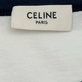 セリーヌ CELINE トリオンフロゴプリント半袖Tシャツ 2X872671Q ホワイト コットン レディース 半袖Ｔシャツ