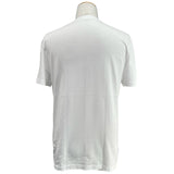 プラダ PRADA ワンポイントロゴ刺繡半袖Tシャツ UJN556 ホワイト コットン メンズ 半袖Ｔシャツ