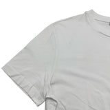 プラダ PRADA ワンポイントロゴ刺繡半袖Tシャツ UJN556 ホワイト コットン メンズ 半袖Ｔシャツ