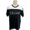 セリーヌ CELINE ロゴスタッズ 半袖Tシャツ 2X839500O ブラック コットン メンズ 半袖Ｔシャツ