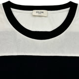 セリーヌ CELINE ロゴスタッズ 半袖Tシャツ 2X839500O ブラック コットン メンズ 半袖Ｔシャツ