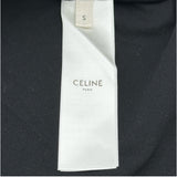 セリーヌ CELINE ロゴスタッズ 半袖Tシャツ 2X839500O ブラック コットン メンズ 半袖Ｔシャツ