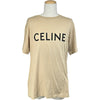 セリーヌ CELINE ロゴプリントTシャツ 2X681671Q ベージュ コットン メンズ 半袖Ｔシャツ