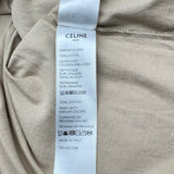 セリーヌ CELINE ロゴプリントTシャツ 2X681671Q ベージュ コットン メンズ 半袖Ｔシャツ