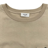 セリーヌ CELINE ロゴプリントTシャツ 2X681671Q ベージュ コットン メンズ 半袖Ｔシャツ
