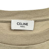 セリーヌ CELINE ロゴプリントTシャツ 2X681671Q ベージュ コットン メンズ 半袖Ｔシャツ