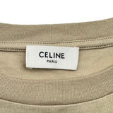 セリーヌ CELINE ロゴプリントTシャツ 2X681671Q ベージュ コットン メンズ 半袖Ｔシャツ