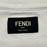 フェンディ FENDI FFロゴ 半袖Tシャツ FY0894 ホワイト コットン メンズ 半袖Ｔシャツ