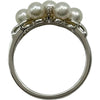 ミキモト MIKIMOTO ベビーパールリング ホワイトゴールド K18 パール ダイヤモンド ジュエリー