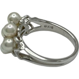 ミキモト MIKIMOTO ベビーパールリング ホワイトゴールド K18 パール ダイヤモンド ジュエリー