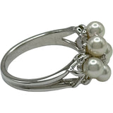 ミキモト MIKIMOTO ベビーパールリング ホワイトゴールド K18 パール ダイヤモンド ジュエリー