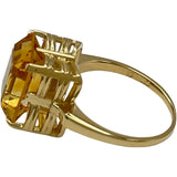 ミキモト MIKIMOTO リング ゴールド K18 シトリン ジュエリー
