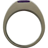 カルティエ Cartier タンクリング ホワイトゴールド 750 アメジスト ジュエリー