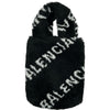 バレンシアガ BALENCIAGA エブリデイ2WAY ハンドバッグ 596564 ブラック/ホワイト フェイクファー ユニセックス ショルダーバッグ
