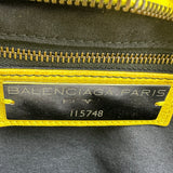 バレンシアガ BALENCIAGA ザシティ 115748 イエロー レザー レディース ハンドバッグ